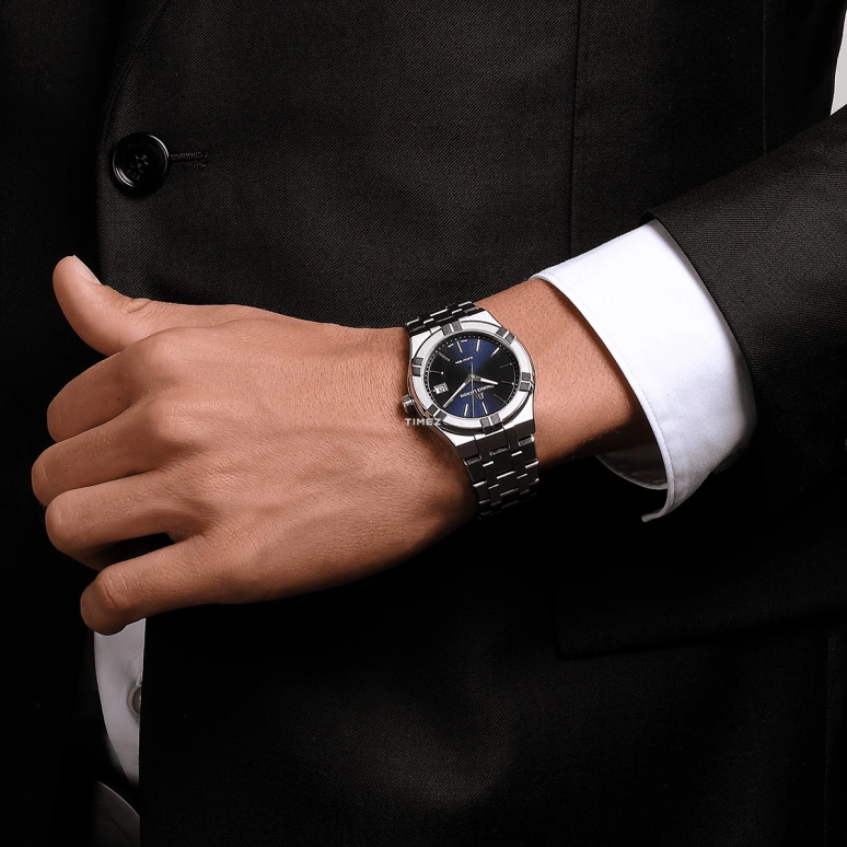 Maurice Lacroix,Aikon Quartz 40mm,40mm,Stainless Steel,Blue,Quartz,Day,Sapphire,Crystal Glass,AI1108,AI1108-SS002-430-1