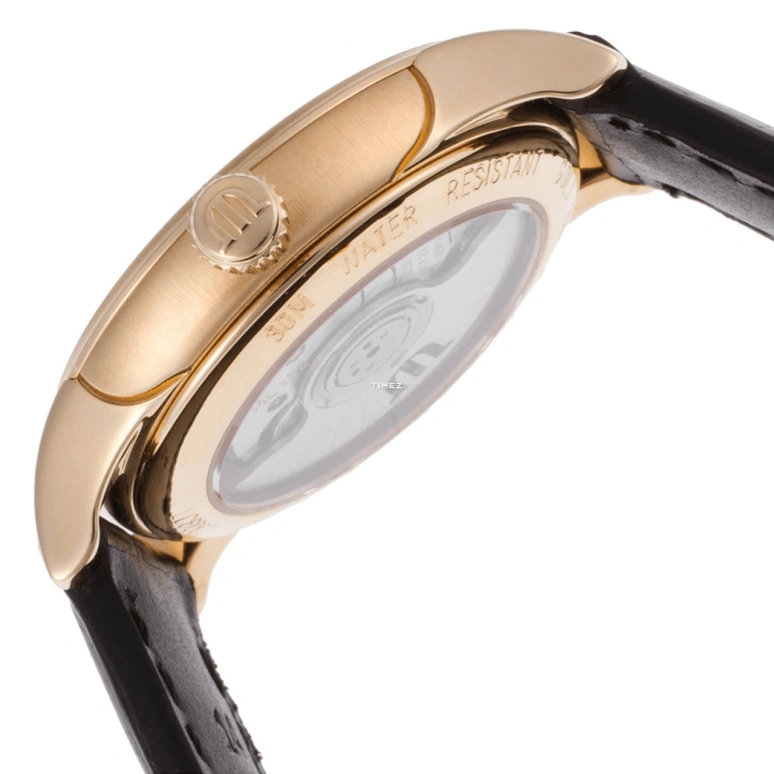 Maurice Lacroix,les classiques 40mm,40mm,Rose Gold,Black,Automatic,Day,38hours,LC6008,LC6008-PG101-330