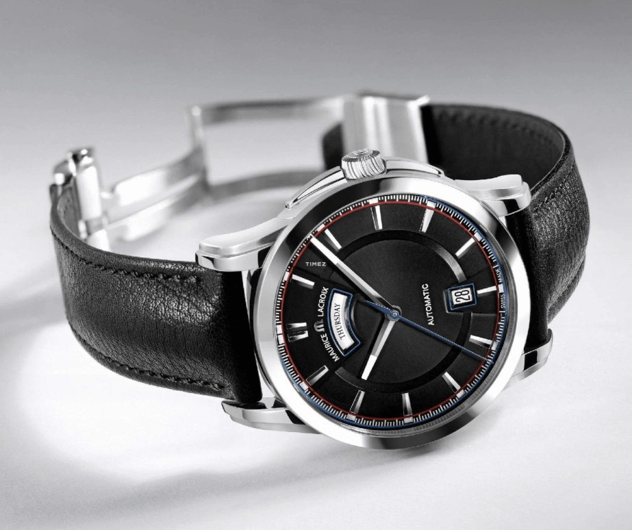 Maurice Lacroix,Pontos 40mm,40mm,Stainless Steel,Black,Automatic,Date,Day,PT6158,PT6158-SS001-331