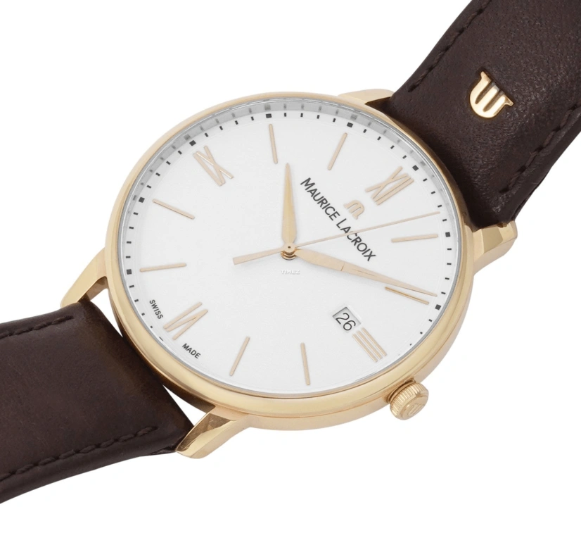 Maurice Lacroix,Eliros 40mm,40mm,Stainless Steel,Silver White,Quartz,Day,Sapphire,EL1118,EL1118-PVP01-112-1