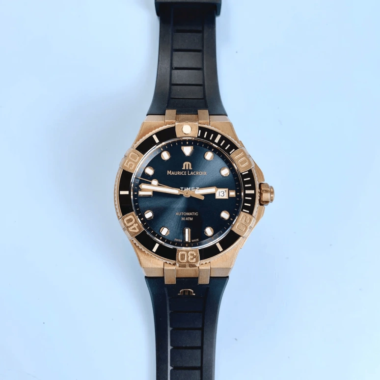 Maurice Lacroix,Aikon 43mm,43mm,Bronze,Black,Automatic,Day,38hours,AI6058,AI6058-BRZ0B-330-2