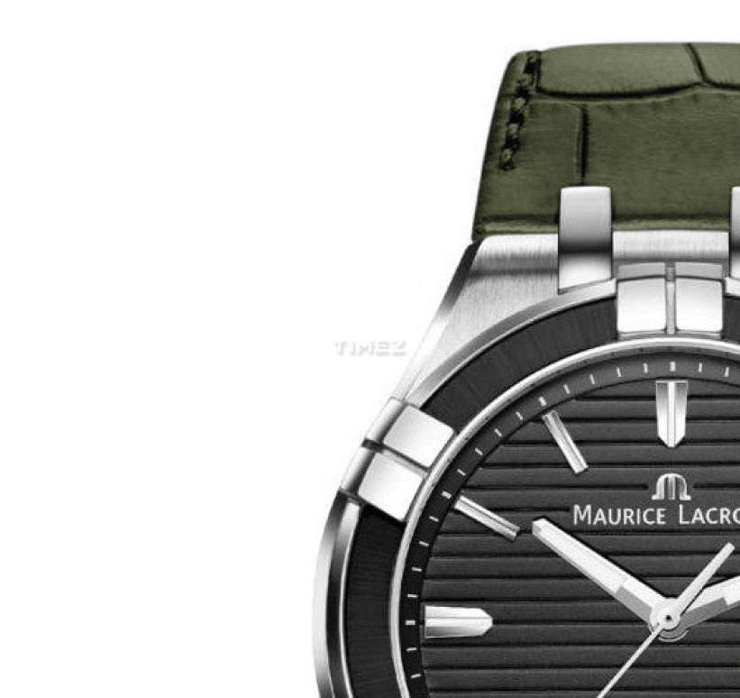 Maurice Lacroix,Aikon Quartz 42mm,42mm,Stainless Steel,Black,Quartz,Chronograph,Day,AI1008,AI1008-PVB21-330-1