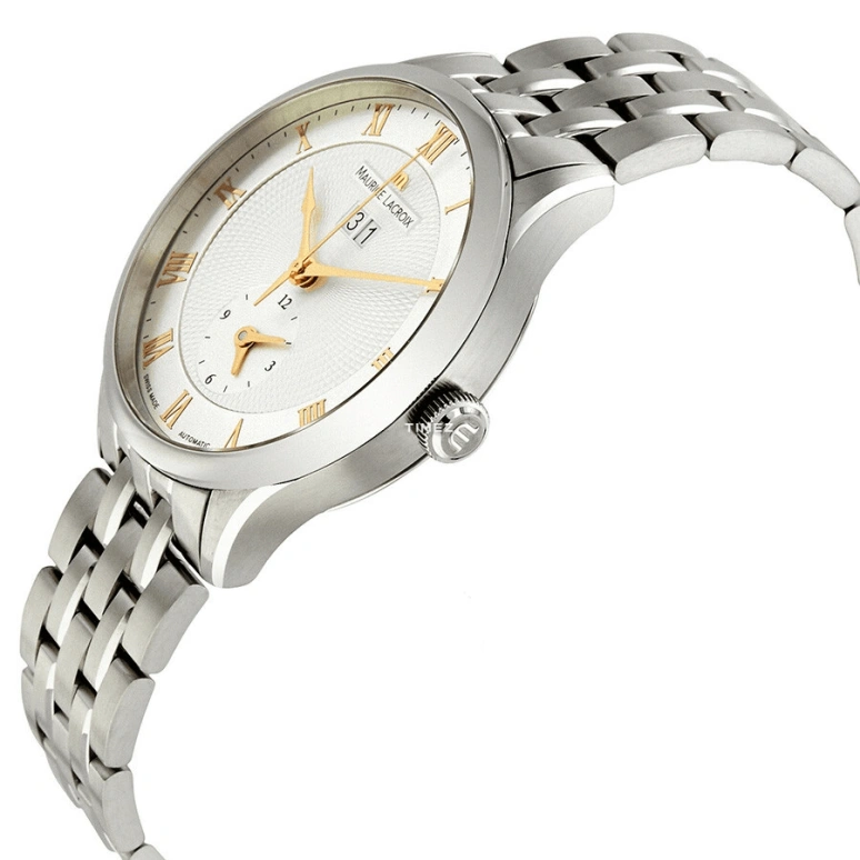 Maurice Lacroix,Masterpiece 40mm,40mm,Stainless Steel,Silver,Automatic,Dule Time,Big Date,MP6707,MP6707-SS002-111