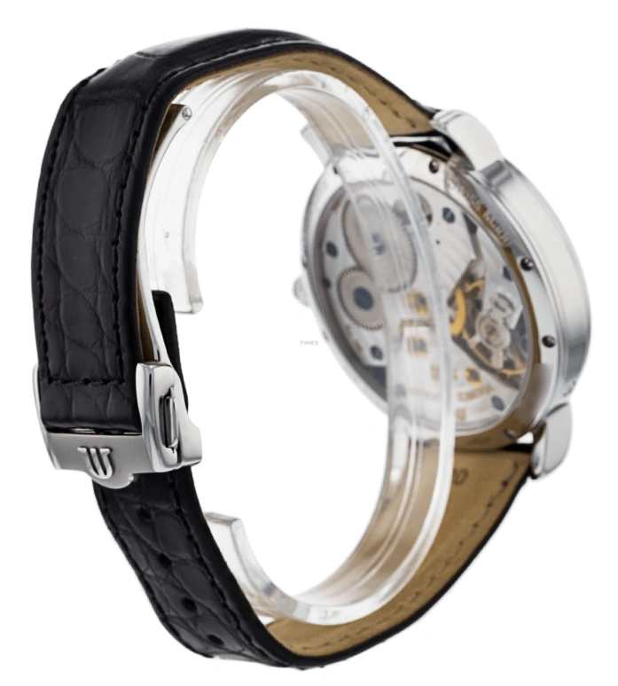 Maurice Lacroix,Masterpiece 43mm,43mm,Stainless Steel,Black,Handwound,Day,Power Reserve Indicator,MP7068,MP7068-SS001-390