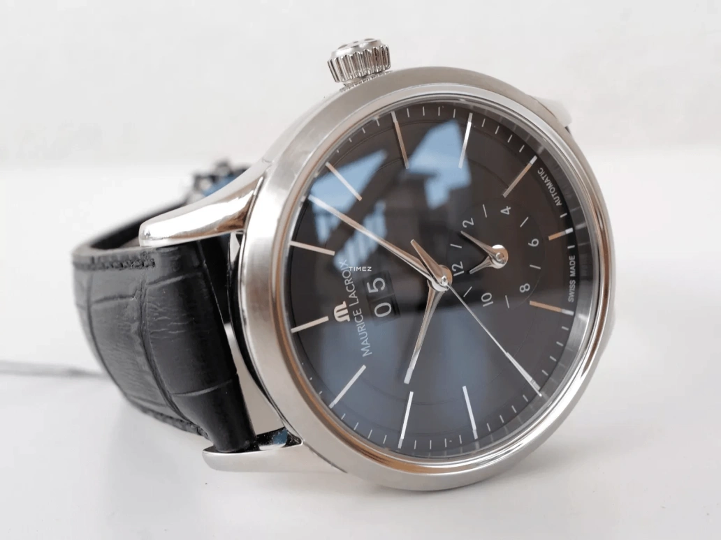 Maurice Lacroix,les classiques 40mm,40mm,Stainless Steel,Black,Automatic,Dule Time,Big Date,LC6088,LC6088-SS001-330