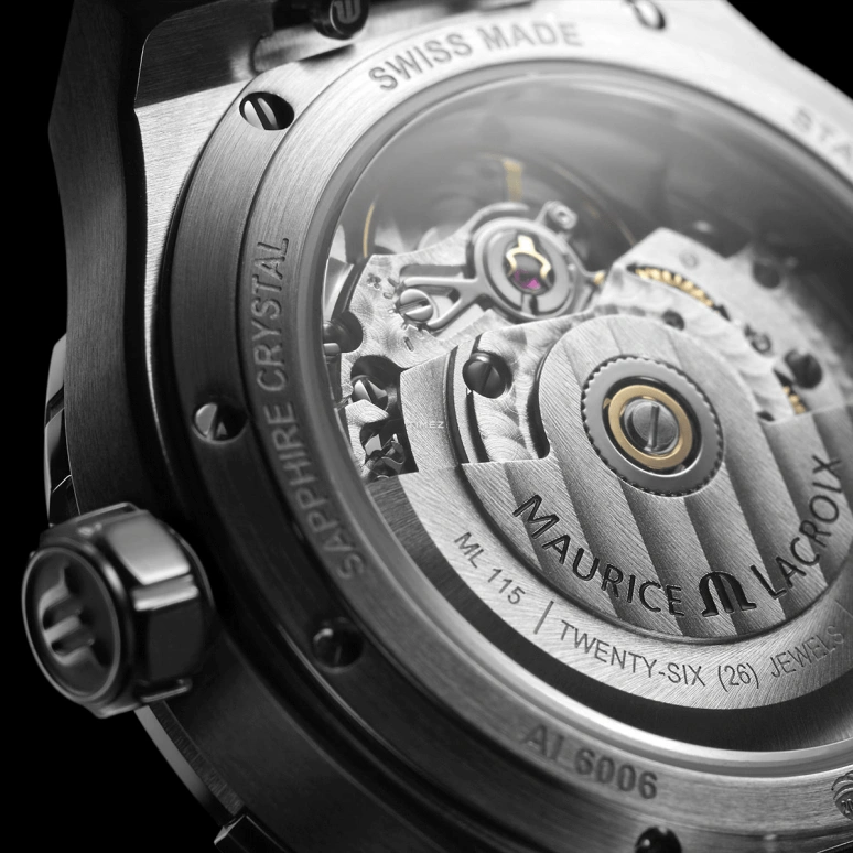 Maurice Lacroix,Aikon 35mm,35mm,Stainless Steel,Blue,Automatic,Day,38hours,AI6006,AI6006-SS002-450-1