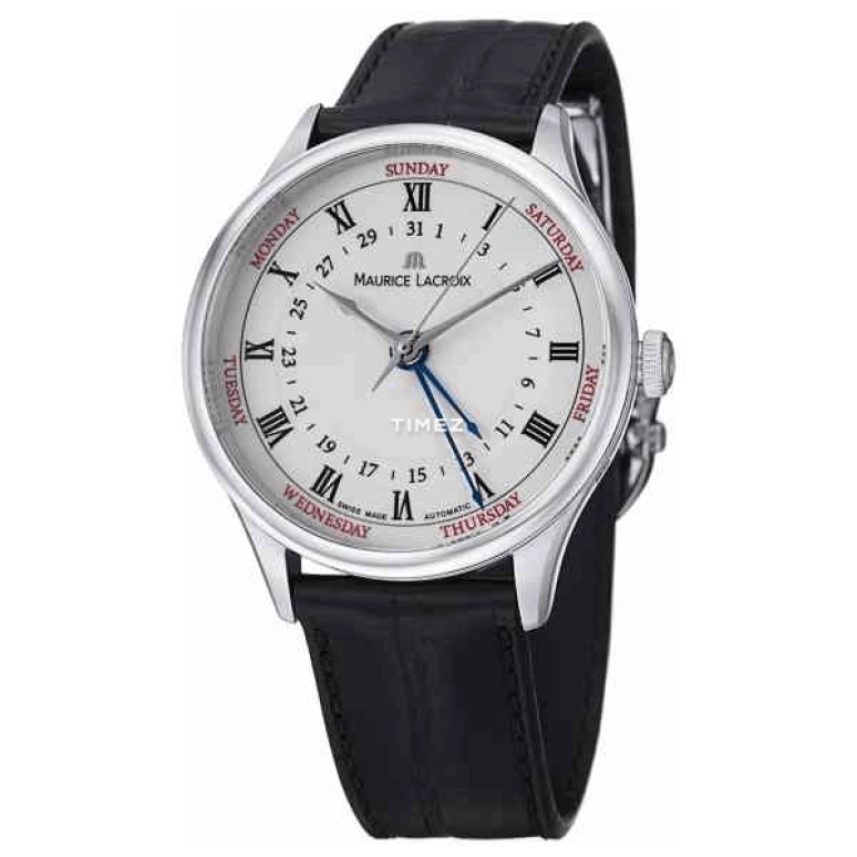 Maurice Lacroix,Masterpiece 40mm,40mm,Stainless Steel,White,Automatic,Date,Day,MP6507,MP6507-SS001-112-1