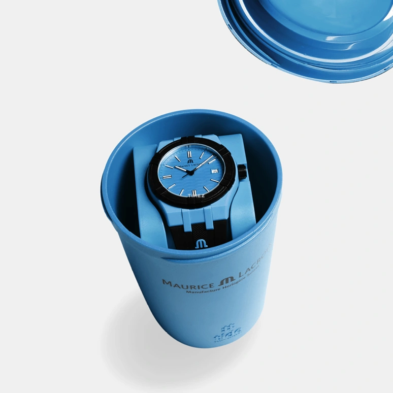 Maurice Lacroix,Aikon 40mm,40mm,Plastic,Blue,Quartz,Day,Sapphire,Crystal Glass,AI2008,AI2008-80080-300-0