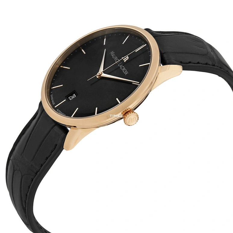 Maurice Lacroix,les classiques 38mm,38mm,Rose Gold,Black,Automatic,Day,38hours,LC6007,LC6007-PG101-330