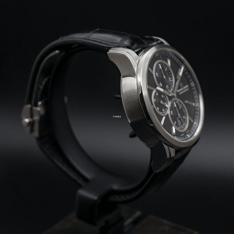 Maurice Lacroix,Pontos 43mm,43mm,Stainless Steel,Black,Automatic,Chronograph,Day,PT6188,PT6188-SS001-330-1