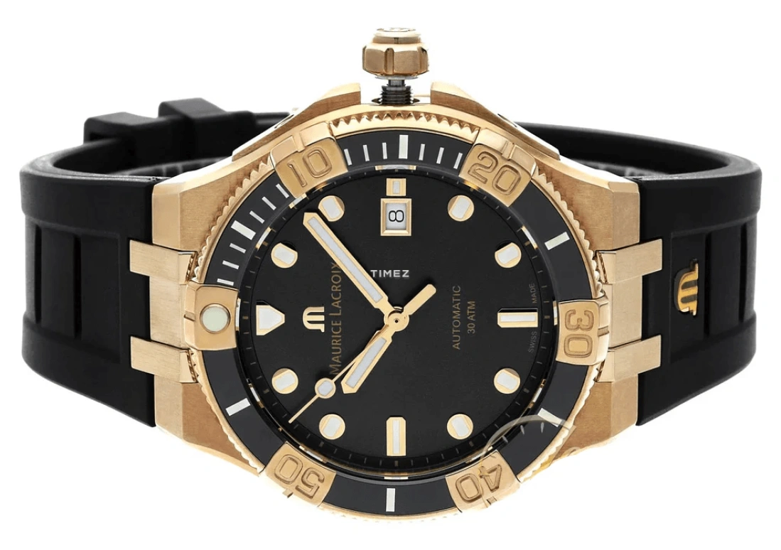Maurice Lacroix,Aikon 43mm,43mm,Bronze,Black,Automatic,Day,38hours,AI6058,AI6058-BRZ0B-330-2
