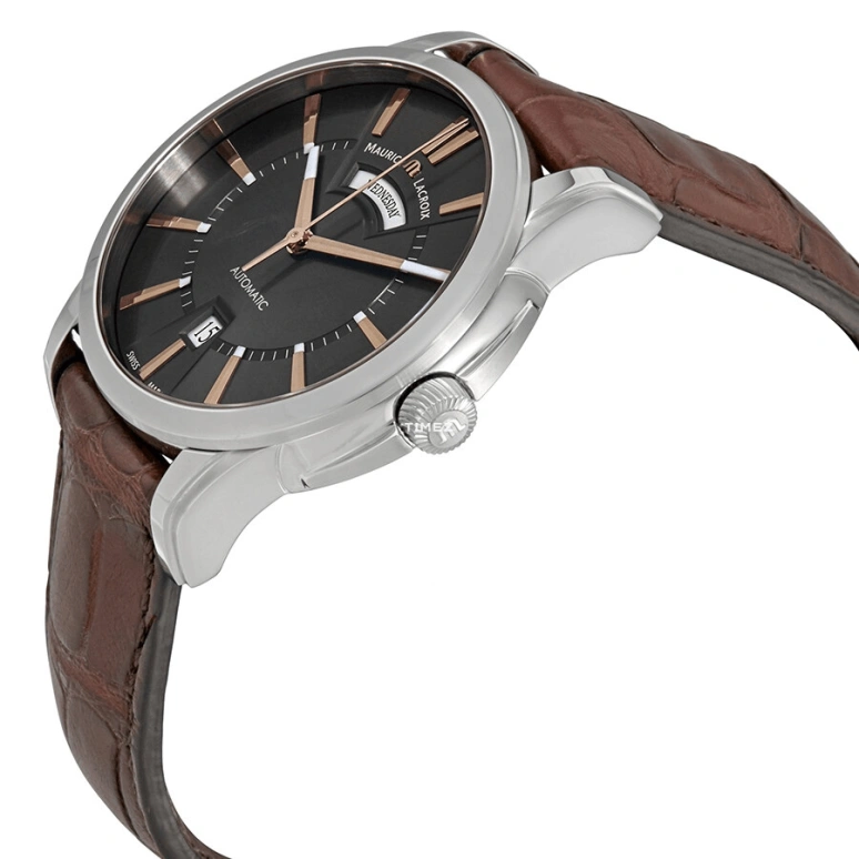 Maurice Lacroix,Pontos 40mm,40mm,Stainless Steel,Grey,Automatic,Date,Day,PT6158,PT6158-SS001-03E-1