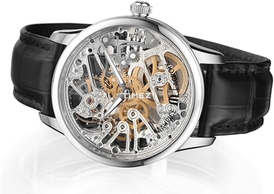 Maurice Lacroix,Masterpiece 43mm,43mm,Stainless Steel,Silver,Skeleton,Handwound,38hours,In-house Caliber,MP7208,MP7208-SS001-000
