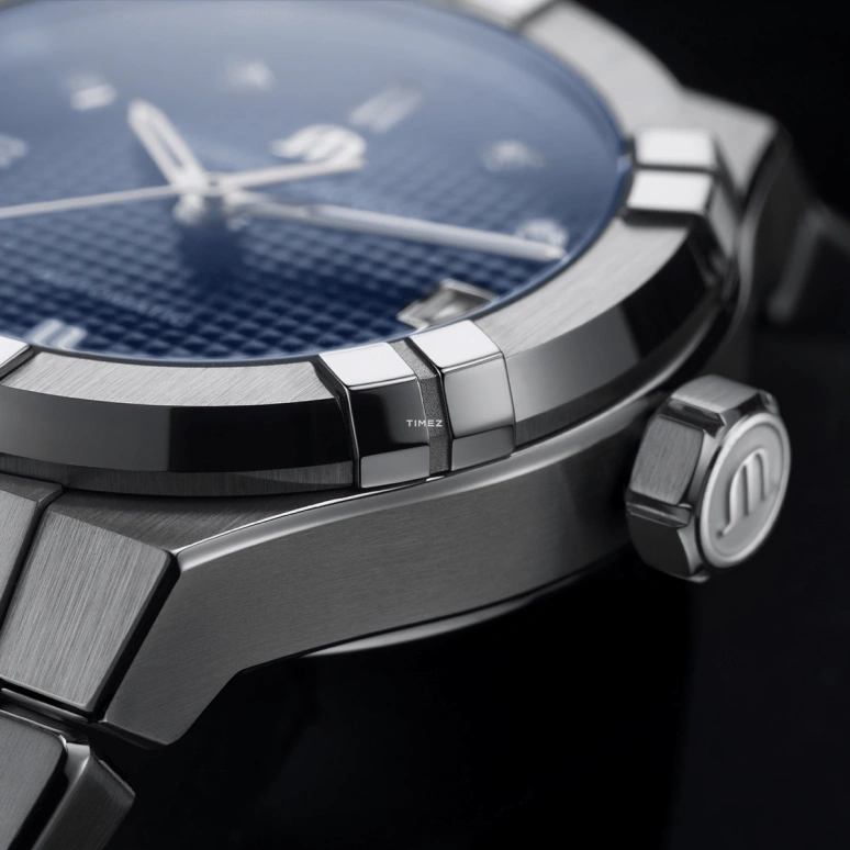Maurice Lacroix,Aikon 35mm,35mm,Stainless Steel,Blue,Automatic,Day,38hours,AI6006,AI6006-SS002-450-1