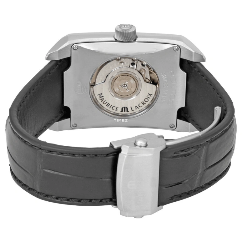 Maurice Lacroix,Pontos 39.50x32.50mm,39.50x32.50mm,Stainless Steel,Silver White,Automatic,Day,Power Reserve Indicator,PT6207,PT6207-SS001-130