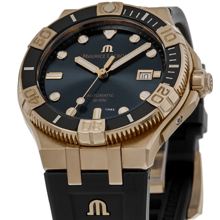 Maurice Lacroix,Aikon 43mm,43mm,Bronze,Black,Automatic,Day,38hours,AI6058,AI6058-BRZ0B-330-2