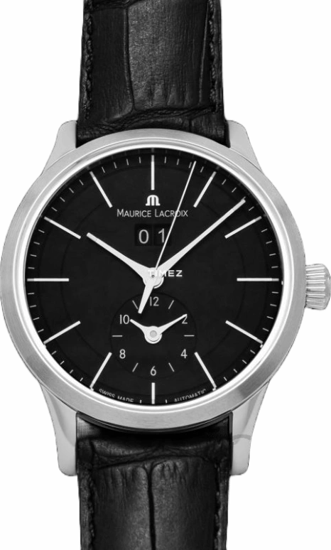 Maurice Lacroix,les classiques 40mm,40mm,Stainless Steel,Black,Automatic,Dule Time,Big Date,LC6088,LC6088-SS001-330