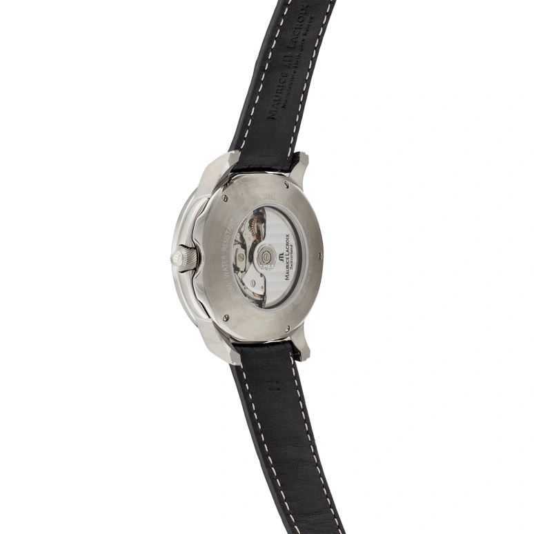 Maurice Lacroix,Pontos 47mm,47mm,Stainless Steel,White,Automatic,Chronograph,Day,PT6128,PT6128-SS001-130