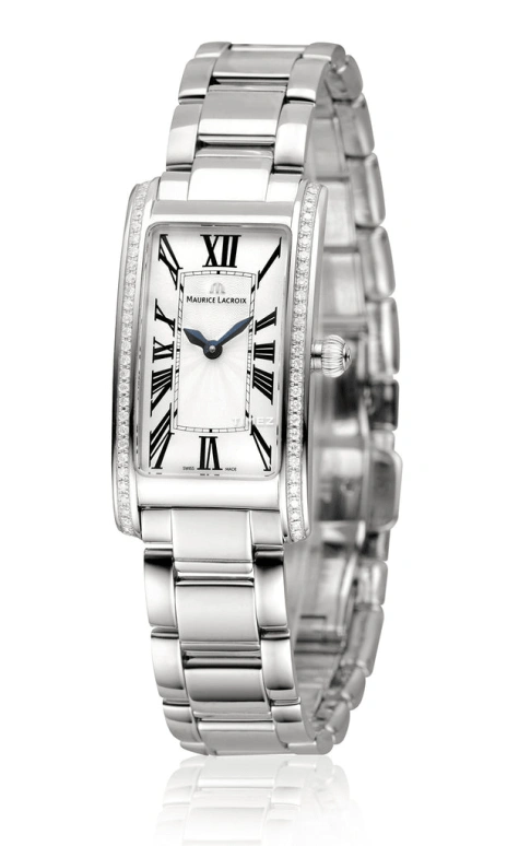 Maurice Lacroix,Fiaba 39x2.90mm,39x2.90mm,Stainless Steel,Silver White,Quartz,Sapphire,Crystal Glass,Rectangular,FA2164,FA2164-SD532-118