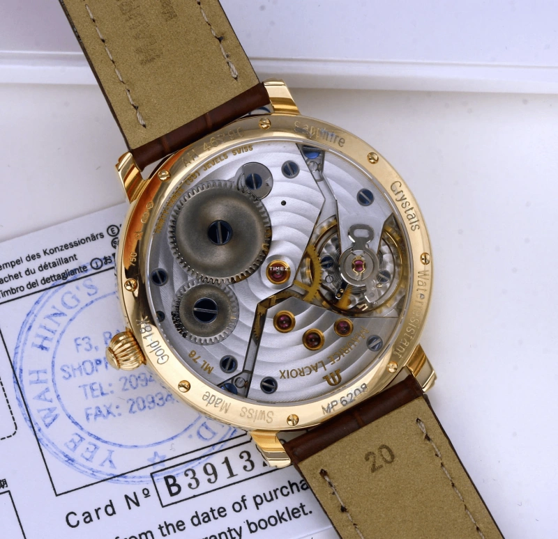 Maurice Lacroix,Masterpiece 43mm,43mm,Rose Gold,White,Handwound,Day,Power Reserve Indicator,MP7068,MP7068-PG101-190