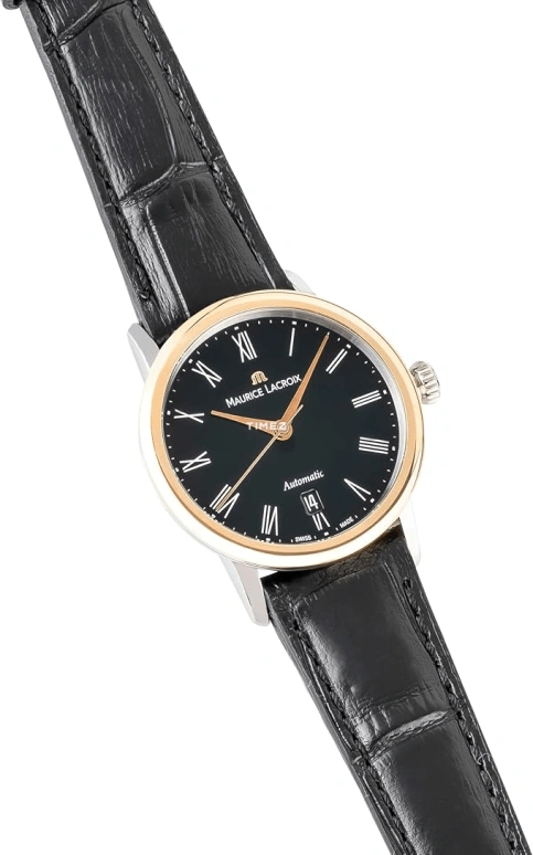Maurice Lacroix,les classiques 28mm,28mm,Stainless Steel,Rose Gold,Black,Automatic,Day,38hours,LC6063,LC6063-PS101-310-1
