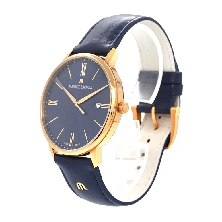 Maurice Lacroix,Eliros 40mm,40mm,Stainless Steel,Blue,Quartz,Day,Sapphire,EL1118,EL1118-PVP01-411-1