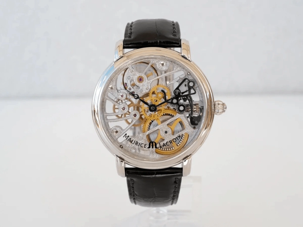 Maurice Lacroix,Masterpiece 44mm,44mm,Stainless Steel,Skeleton,Handwound,Sapphire,Crystal Glass,Round,MP7048,MP7048-SS001-000