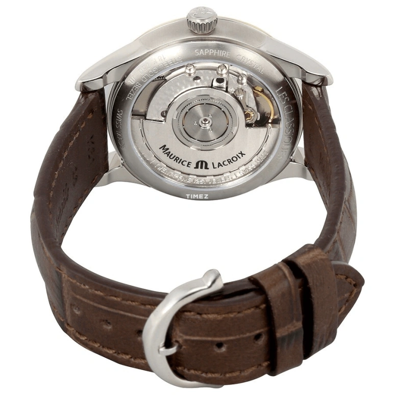 Maurice Lacroix,les classiques 33mm,33mm,Stainless Steel,Yellow Gold,White,Automatic,Day,38hours,LC6016,LC6016-YS101-130