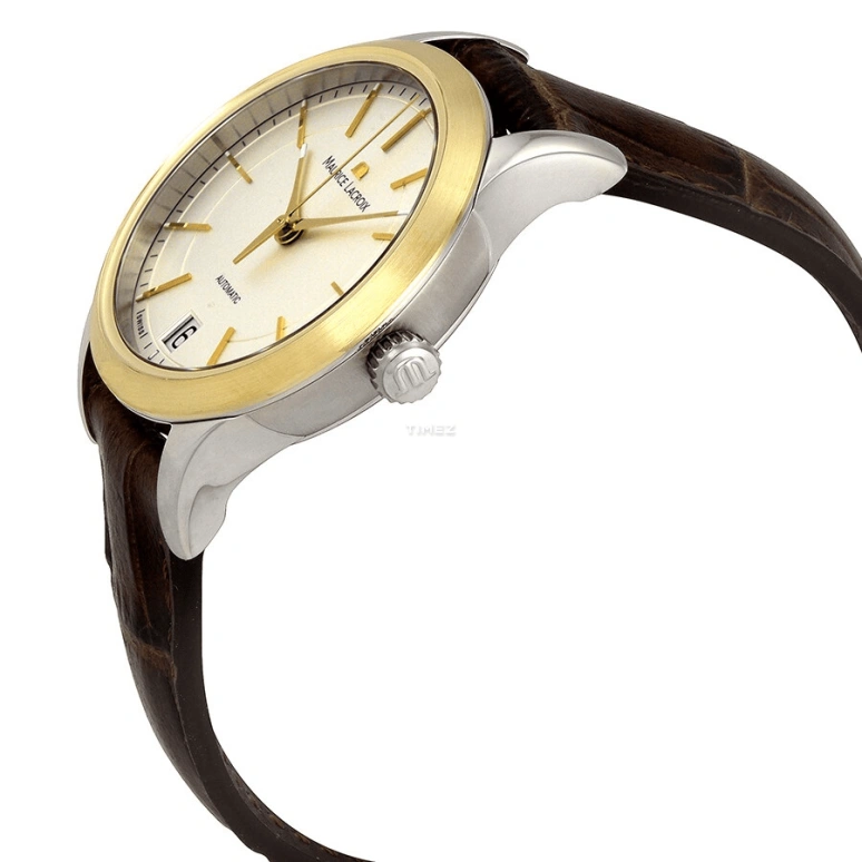 Maurice Lacroix,les classiques 33mm,33mm,Stainless Steel,Yellow Gold,White,Automatic,Day,38hours,LC6016,LC6016-YS101-130
