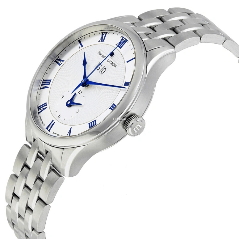 Maurice Lacroix,Masterpiece 40mm,40mm,Stainless Steel,Blue,Automatic,Dule Time,Big Date,MP6707,MP6707-SS002-110