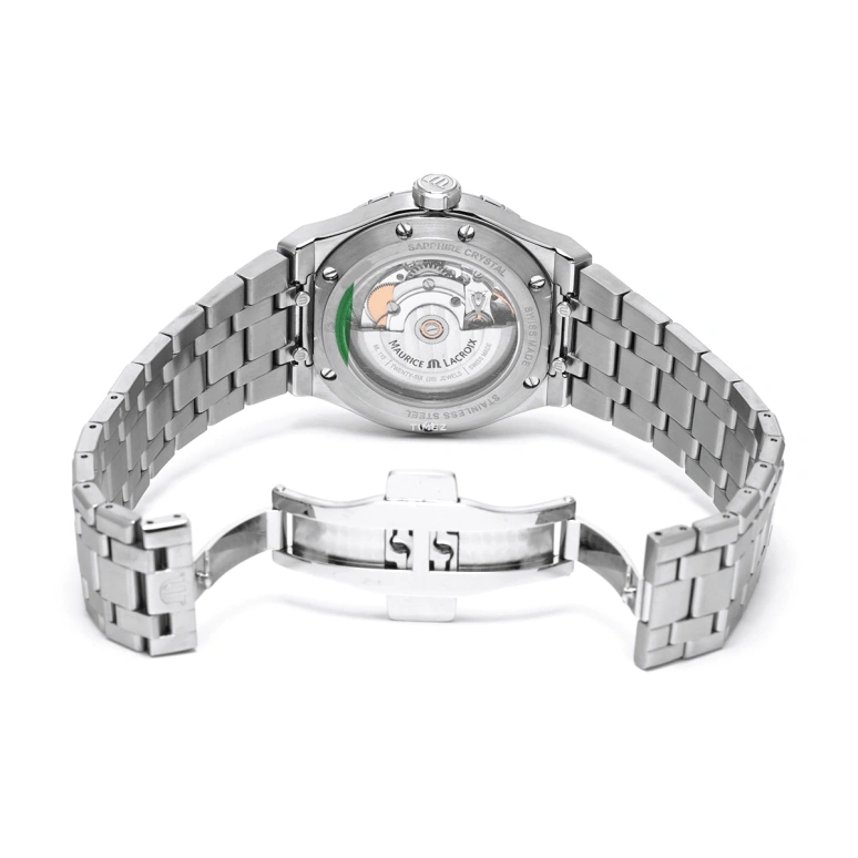 Maurice Lacroix,Aikon 39mm,39mm,Stainless Steel,Blue,Automatic,Day,38hours,AI6007,AI6007-SS002-430-1