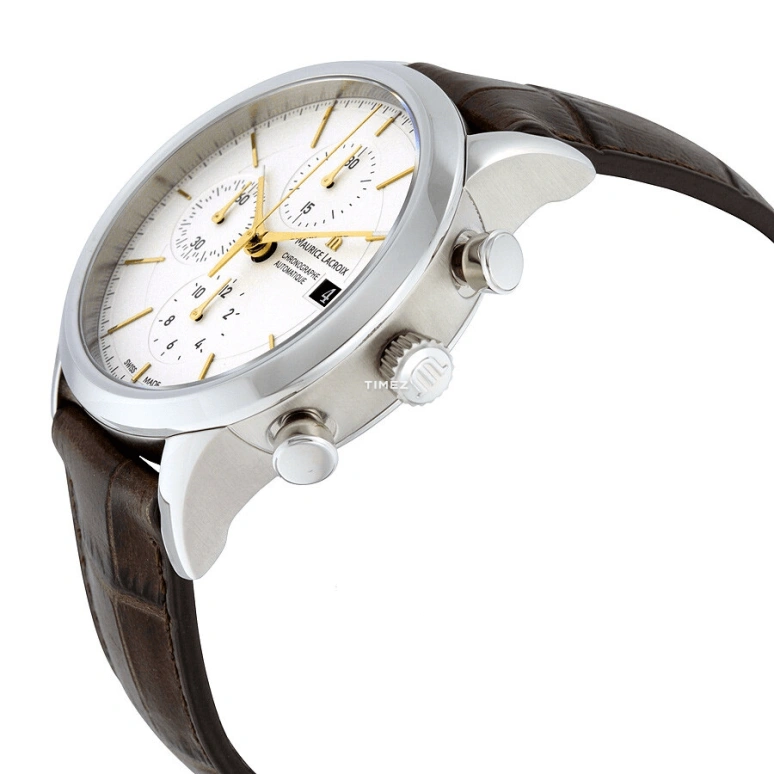 Maurice Lacroix,les classiques 41mm,41mm,Stainless Steel,Silver White,Automatic,Chronograph,Day,LC6058,LC6058-SS001-131