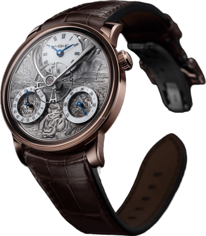 MB&F,Legacy Machines 44mm,44mm,Red Gold,White,Handwound,45hours,In-house Caliber,04,04.RL.W4