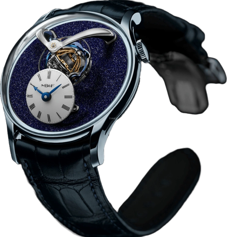 MB&F,Legacy Machines 44mm,44mm,Tantalum,White,Handwound,Tourbillon Escapement,45hours,06,06.TAL.BLA