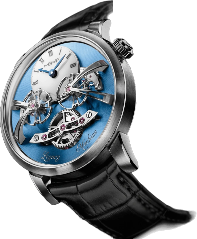 MB&F,Legacy Machines 44mm,44mm,Platinum,White,Handwound,45hours,In-house Caliber,02,02.PL.W