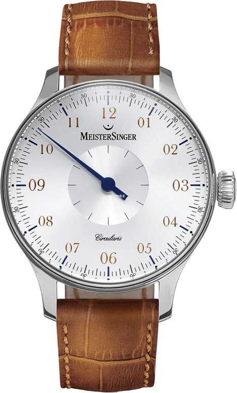 MeisterSinger,Single-Hand Watches 43mm,43mm,Stainless Steel,Silver,Handwound,120hours,In-house Caliber,CC101