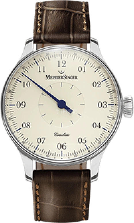 MeisterSinger,Single-Hand Watches 43mm,43mm,Stainless Steel,Cream,Handwound,120hours,In-house Caliber,CC103