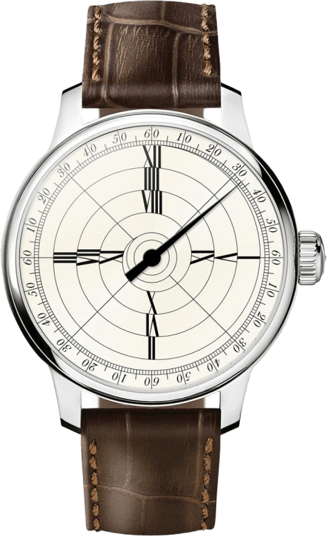 MeisterSinger,Single-Hand Watches 43mm,43mm,Stainless Steel,Beige,Handwound,46hours,Sapphire,AM BF