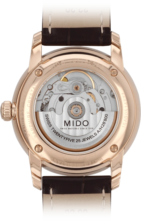 Mido,Baroncelli 38mm,38mm,Stainless Steel,Coal Gray,Automatic,80hours,In-house Caliber,M8600,M8600.3.13.4
