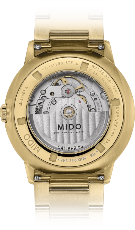 Mido,Commander 40mm,40mm,Stainless Steel,Grey,Automatic,Day,80hours,M021,M021.407.33.411.01