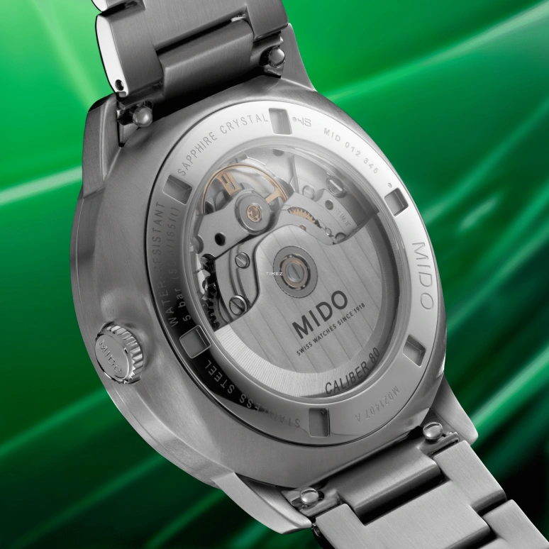 Mido,Commander 40mm,40mm,Stainless Steel,Green,Automatic,Day,80hours,M021,M021.407.11.411.03