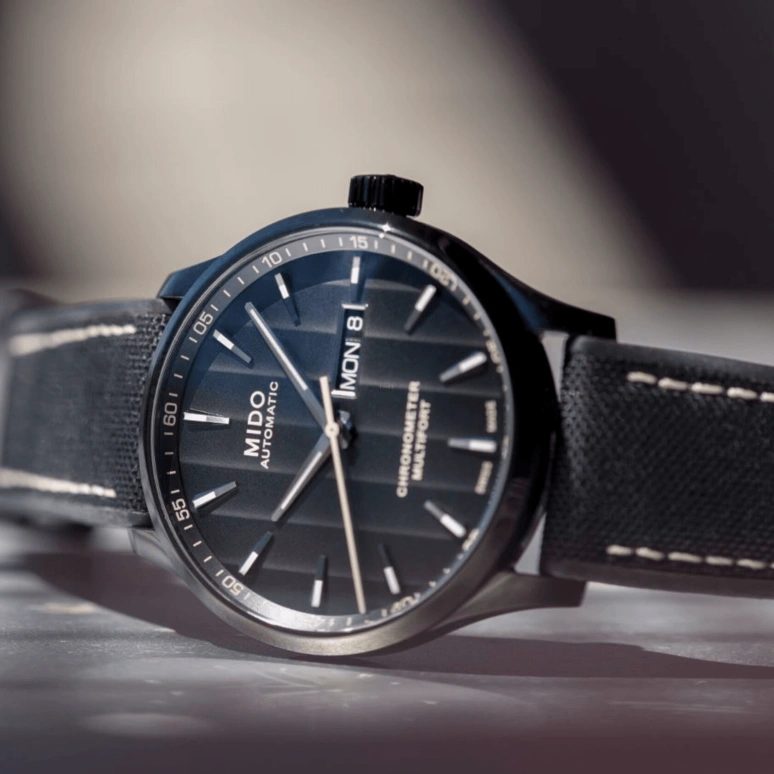Mido,Multifort 42mm,42mm,Stainless Steel,Black,Automatic,Date,Anti-magnetic,M038,M038.431.37.051.00