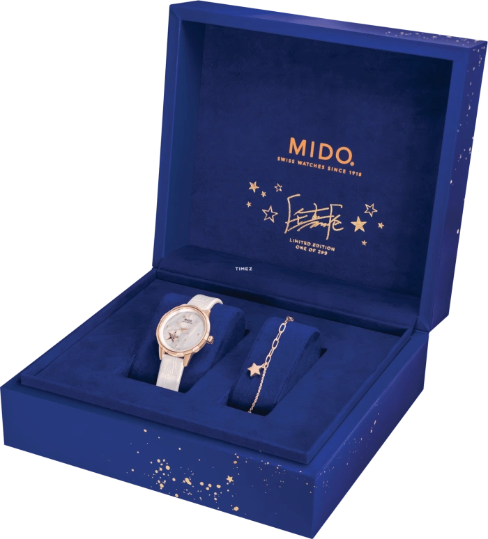 Mido,Rainflower 34mm,34mm,Stainless Steel,White,Automatic,80hours,In-house Caliber,M043,M043.236.36.106.00