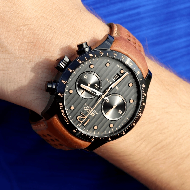 Mido,Multifort 44mm,44mm,Stainless Steel,Black,Automatic,Chronograph,Date,M025,M025.627.36.061.10