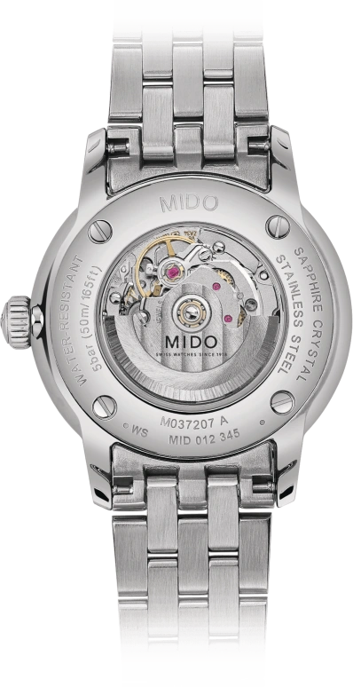 Mido,Baroncelli 30mm,30mm,Stainless Steel,Blue,Automatic,48hours,In-house Caliber,M037,M037.207.11.041.00