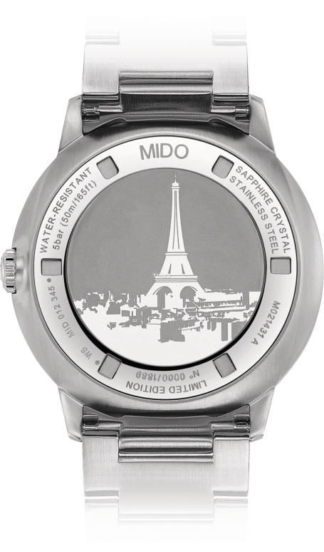 Mido,Commander 40mm,40mm,Stainless Steel,Smoky Coal,Coal Gray,Grey,Automatic,Date,Day,M021,M021.431.11.061.02