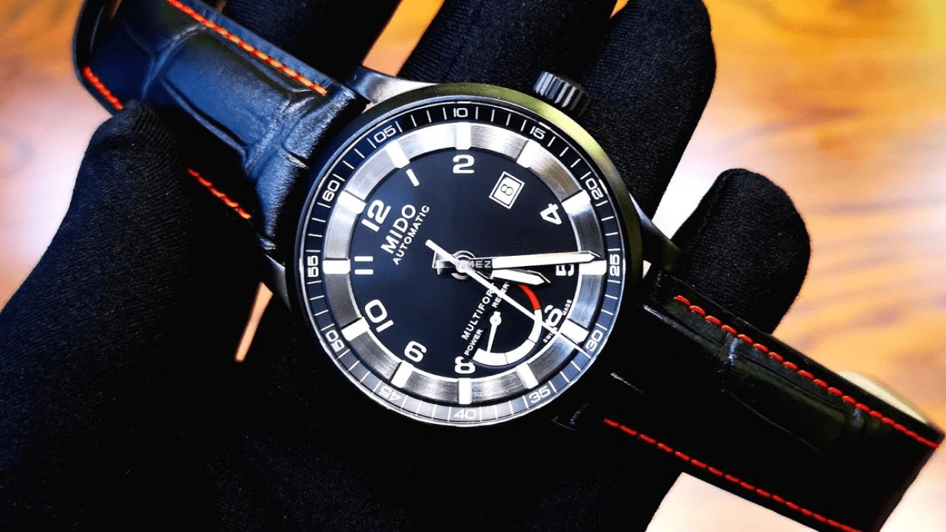 Mido,Multifort 42mm,42mm,Stainless Steel,Luminous,White,Black,Automatic,Day,Power Reserve Indicator,M005,M005.424.36.052.22