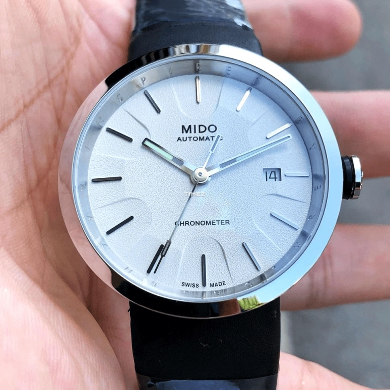 Mido,Inspired by Architecture 40mm,40mm,Stainless Steel,Cream,Automatic,Day,80hours,M034,M034.408.16.261.00