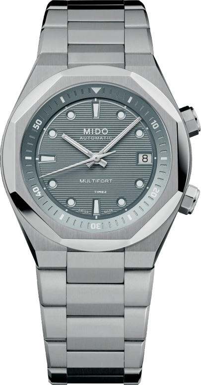 Mido,Multifort 38.40x40mm,38.40x40mm,Stainless Steel,Grey,Automatic,Day,72hours,M047,M047.507.11.081.00