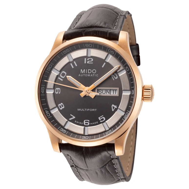 Mido,Multifort 42mm,42mm,Stainless Steel,Black,Grey,Automatic,Date,Day,M005,M005.430.36.062.52